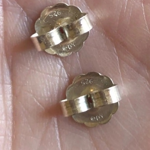 Large David Yurman Pearl Earrings With Diamonds - Picture 6 of 6